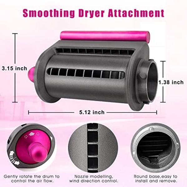 Thermal Brush Heated Round Brush Thermal Hair Brush Hair Curling Brush Ceramic Titanium Barrel, 30s Fast Heating, Tourmaline Ionic Technology for Salon-Quality Blowouts Curls Waves