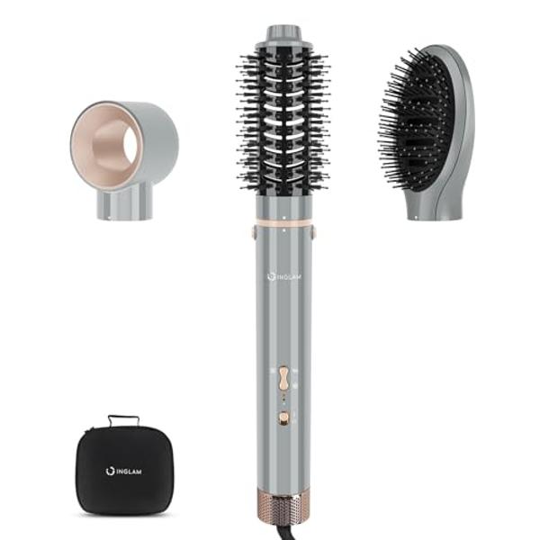 5-in-1 Multi-Functional Hair Styler Brush with Heat Technology & Negative Ions - Blowdry, Curl & Straighten for Salon-Worthy Styling at Home