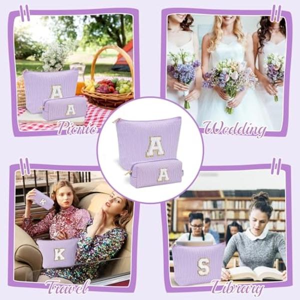 YOOLIFE Bridesmaid Gifts for Wedding Day, Bridesmaid Gifts | Bridesmaid Proposal Gifts Unique Gifts | Preppy Makeup Bag 30th Birthday Gifts for Her | Makeup Organizer Bag Preppy St