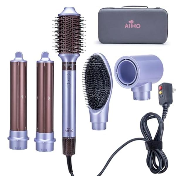 AIKO PRO 5 in 1 Hot Air Styler, High-Speed Negative Ionic Hair Dryer Fast Drying, Multi Hair Styler, Professional Blow Dryer Brush for Curling, Volumizing, Straightening & Styling 