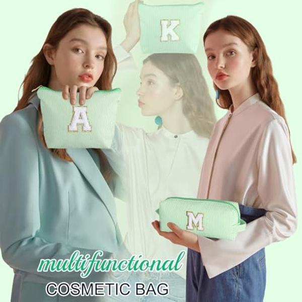 YOOLIFE Bridesmaid Gifts for Wedding Day, Bridesmaid Gifts | Bridesmaid Proposal Gifts Unique Gifts | Preppy Makeup Bag 30th Birthday Gifts for Her | Makeup Organizer Bag Preppy St