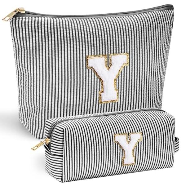 YOOLIFE Personalized Mothers & Graduation Gifts - Initial Cute Monogram Makeup Bags