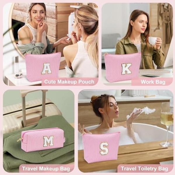 NISHEL Travel Toiletry Bag for women, Portable Hanging Organizer for Full-Sized Shampoo, Conditioner, Brushes Set, Makeup Accessories, Large Size, Black