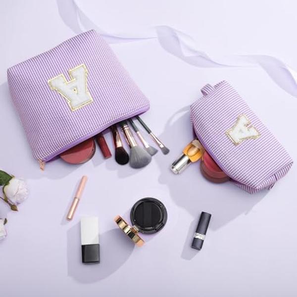 YOOLIFE Personalized Mothers & Graduation Gifts - Initial Cute Monogram Makeup Bags
