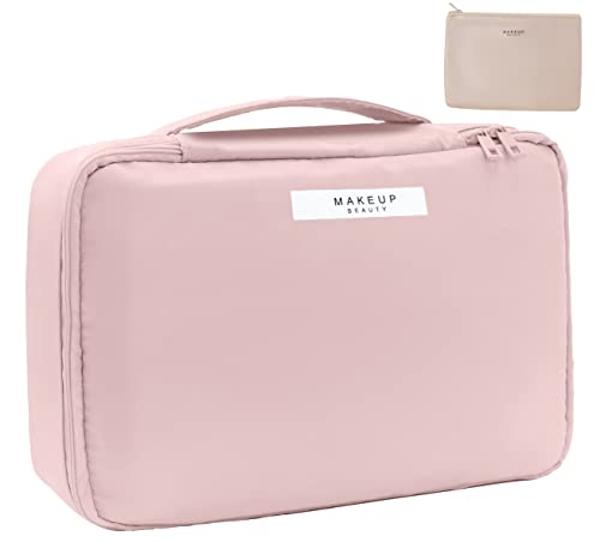 Travel Makeup Bag Cosmetic Bag Makeup Bag Toiletry bag for women and men (Yellow)