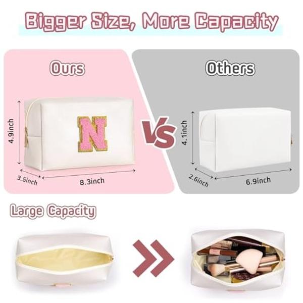 YOOLIFE Personalized Mothers & Graduation Gifts - Initial Cute Monogram Makeup Bags