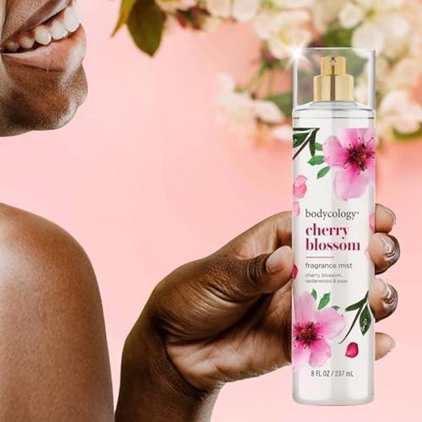 Bodycology Long-Lasting Fragrance Body Mist, Cherry Blossom, 8 fl oz