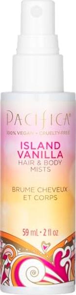 Pacifica Mini Island Vanilla Hair Mist Perfume and Full Body Spray for Women - Body Mist Fragrance Spray for A Mood-Lifting Experience, Paraben-Free, Clean Beauty Alcohol-Free, Veg
