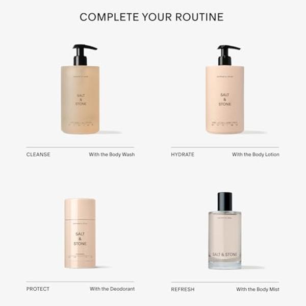 Salt & Stone Body Mist, Saffron & Cedar Scent, Skincare Infused Perfume Hair & Body Spray for Women and Men, Hydrating Fragrance with Glycerin and Red Algae, Vegan, Cruelty Free, 3