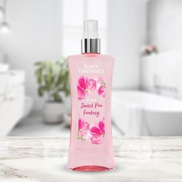Parfums De Body Fantasies Signature for Women Sweet Pea Fantasy Body Spray 8.0 Oz, 8 Oz