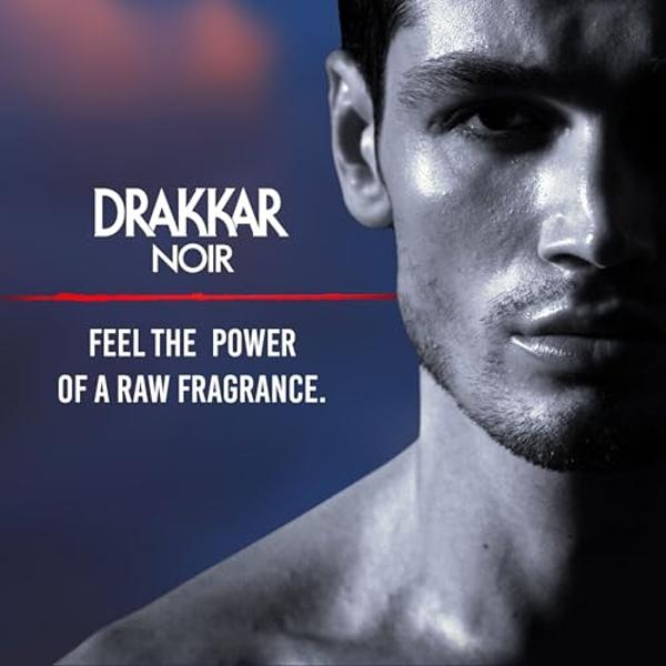 Guy Laroche Drakkar Noir, Iconic Designer Fragrance, Intense & Powerful Eau de Toilette, Fougere Blend & Aromatic Spices, Long Lasting Mens Cologne, Day and Evening Scent, 1.7 Fl. 