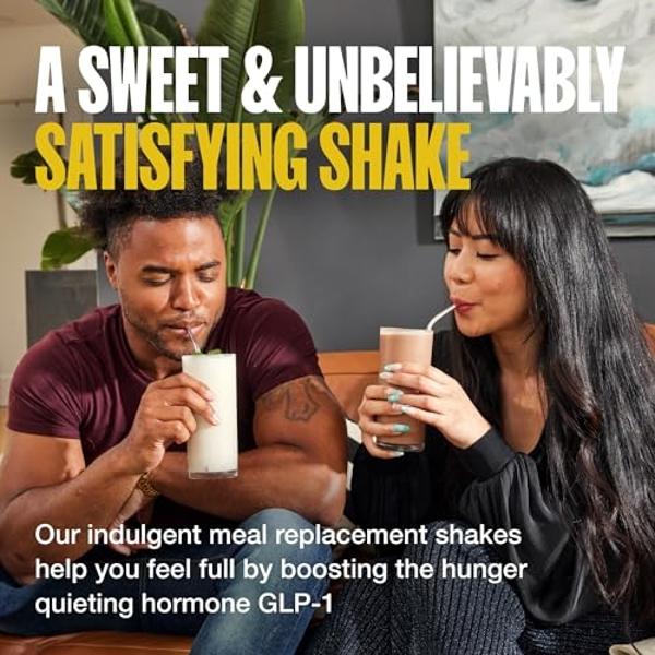 Supergut Prebiotic Shakes | Meal Replacement | Boost GLP-1 | High Protein and Fiber | No Added Sugar | Keto Food, Meal, Snack (Vegan Chocolate, 14 servings)