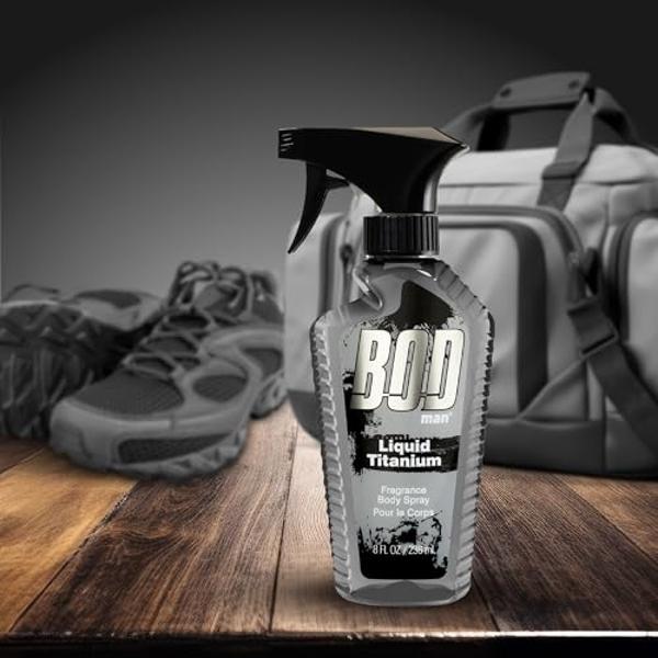 Parfums De Coeur Bod man Liquid Titanium Fragrance Body Spray for Men 8 oz