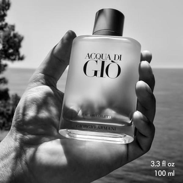 Armani beauty - Acqua di Gio - Eau de Toilette Refill - Cologne for Men - Long Lasting Fragrance with Bergamot notes, Jasmine, White Musks, Patchouli & Cedarwood – 5.0 Fl Oz