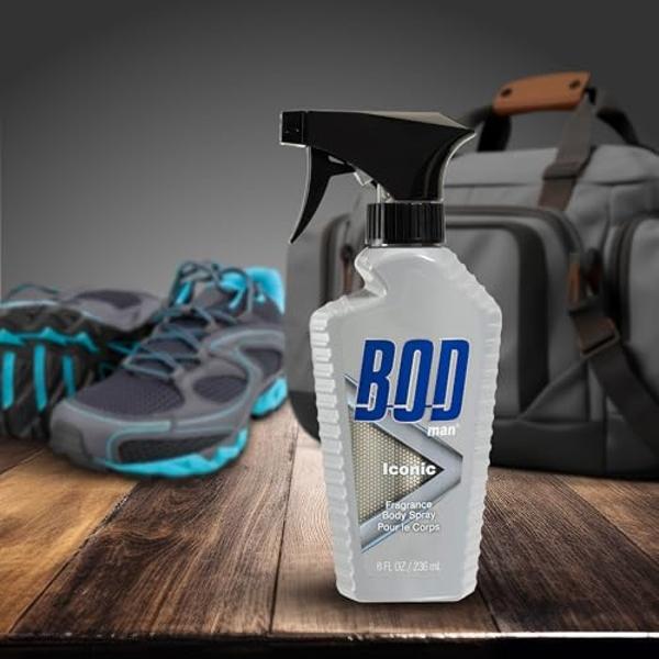BOD Man Fragrance Body Spray, Iconic, 8 fl oz