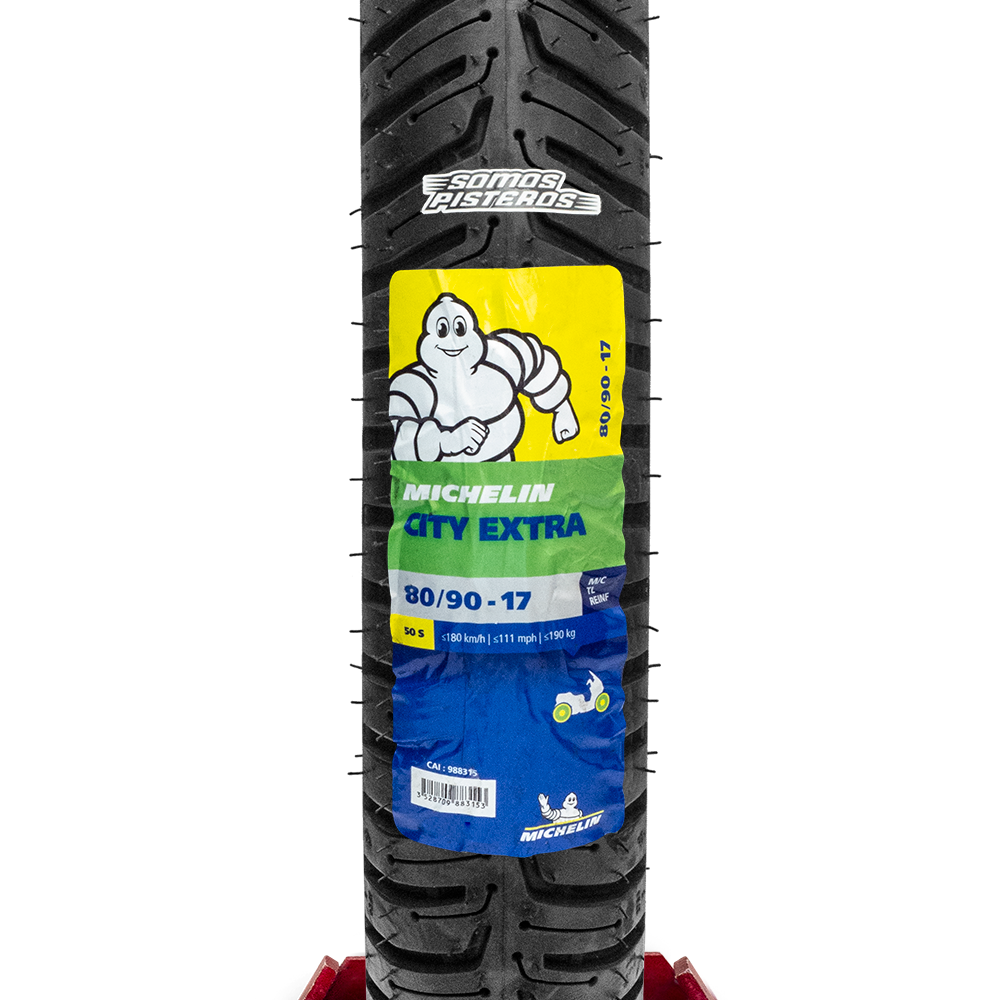 LLANTA MICHELIN 80/90 17 CITY EXTRA 50S Sin Camara 150z 200z