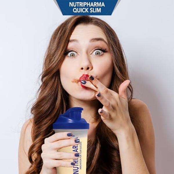 Quick Slim High Protein Shakes for Weight Loss, 30 Servings, Complete Meal Replacement Powder, Diet Shakes for Women & Men, 20g Protein, 27 Vit & Min, Keto, Gluten Free (Banana Coo
