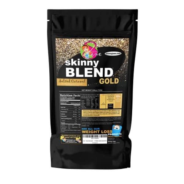 Skinny Blend Gold! | Best Tasting Protein Shake for Women | Delicious Smoothie | Low Sugar, Low Carb | Supports Metabolism and Energy| (15 Serving, Salted Caramel)