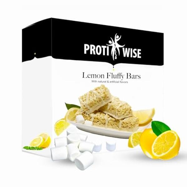 Protiwise High Protein Nutrition Bar | Lemon Fluffy Bar | 15g Protein Bar | Meal Replacement Bar | Gluten Free, Low Fat, Low Sugar, Keto-Friendly | Crush Cravings, Lose Weight | 7/