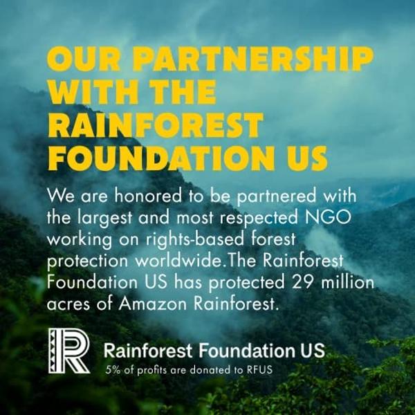 SAVE THE RAINFOREST by SHANTI BALANCE | Mango Cashew Turmeric | 15G Plant Protein | Organic Gluten Free Superfood | Gut Health Fiber | Immunity Boosting | Performance Nutrition | 1