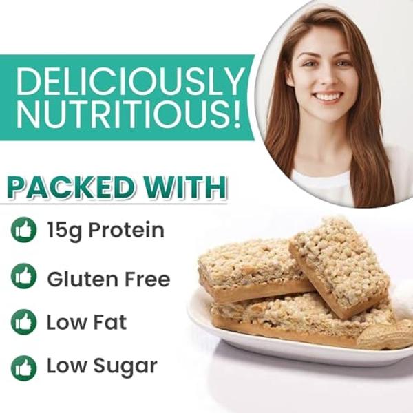 ProtiWise – High Protein 15g Bar | 7/Box | Weight Loss, Diet, KETO Friendly, Hunger Control, Meal Replacement | Gluten Free, Low Fat, Low Sugar (Fluffy Nutter)