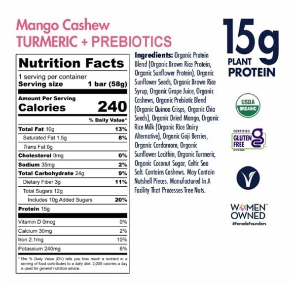 SAVE THE RAINFOREST by SHANTI BALANCE | Mango Cashew Turmeric | 15G Plant Protein | Organic Gluten Free Superfood | Gut Health Fiber | Immunity Boosting | Performance Nutrition | 1