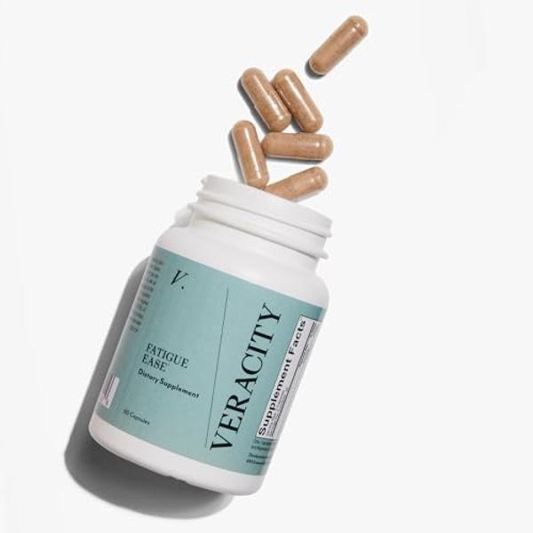 Veracity Adrenal Support Supplement for Stress Resilience, Healthy Cortisol & Energy - Adaptogenic Blend of Ashwagandha, Schisandra Berry, Licorice Root & Rhodiola Rosea – 100% Nat