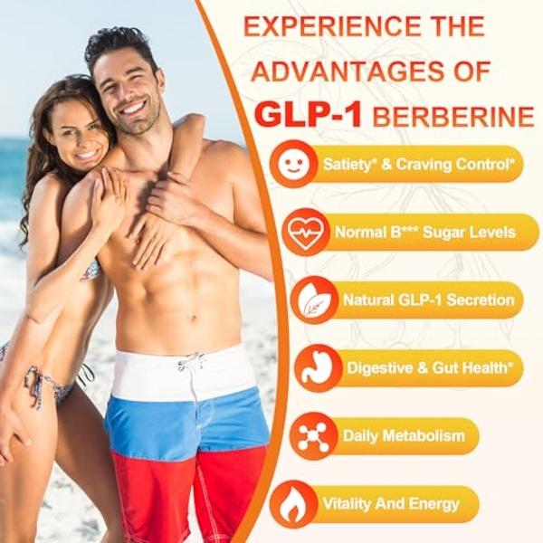 Lemme GLP-1 Daily, Reduce Hunger & Cravings, Boost GLP-1 Production, Support Fat Loss and Weight Management with Clinically Studied Ingredients, 1 Month Supply (60 Capsules)