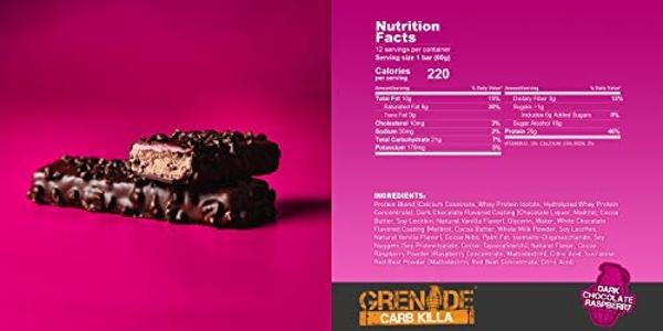 Grenade Carb Killa High Protein and Low Sugar Candy Bar, 12 x 60 g - Variety Pack