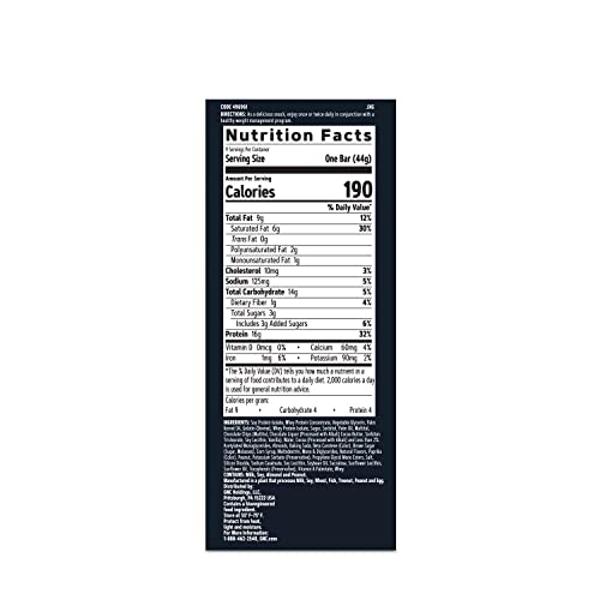 GNC Total Lean Layered Lean Bar | Hunger Satisfying - High Protein Snack Bar | Cookie Dough | 9 Bars