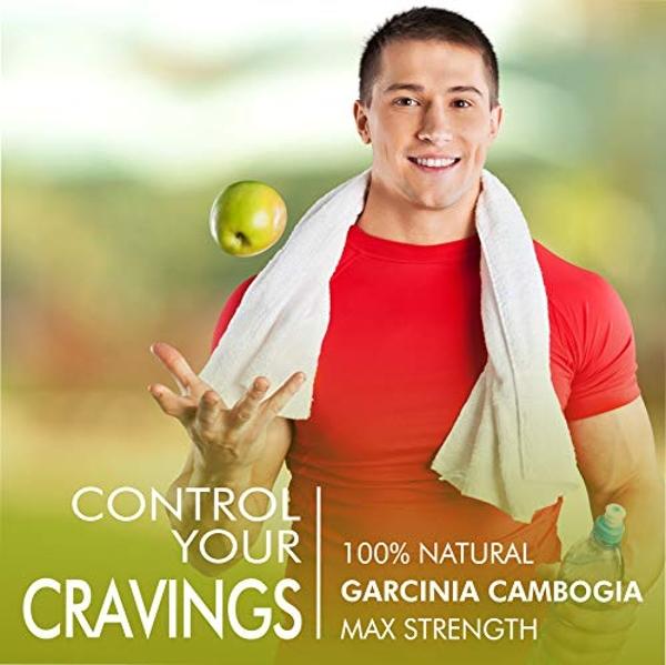 Slim Heat 100% Pure Garcinia Cambogia Extract with 95% HCA - Manage Food Cravings - Best Carb Blocker for Women & Men - Max Strength Garcinia Cambogia Raw Diet Pills Made in USA - 