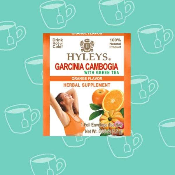 HYLEYS Tea Garcinia Cambogia Green Tea with Orange Flavor - 25 Tea Bags