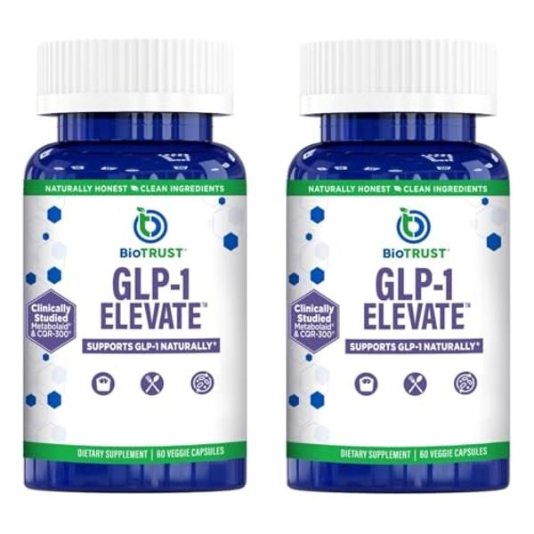 GLP1 Elevate™ - GLP-1 Booster Supplement | Curb Cravings & Support Metabolic Health | Increase Natural Production with Clinically Studied Ingredients | 60 Servings