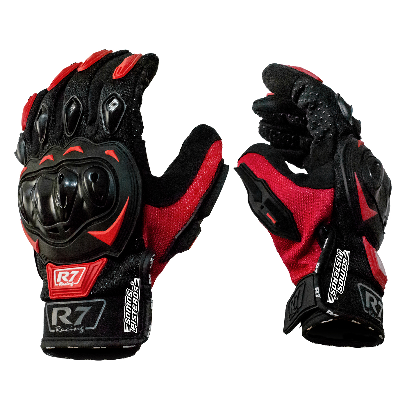 Guantes R7-1 TOUCH/LIMPIADOR MICA Rojo