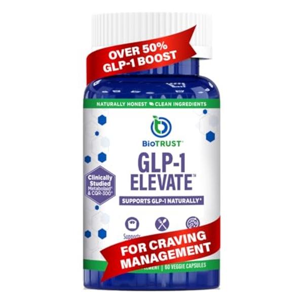 GLP1 Elevate™ - GLP-1 Booster Supplement | Curb Cravings & Support Metabolic Health | Increase Natural Production with Clinically Studied Ingredients | 30 Servings