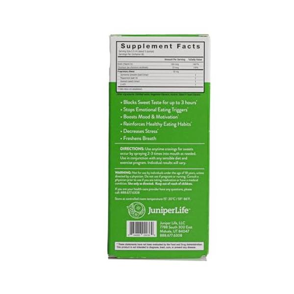 JuniperLIfe Empower - Instant Willpower™ for Sugar Cravings Appetite, Suppressant of Sugar Taste | Sugar Blocker w/Gymnema Sylvestre, 5HTP, Biotin, Chromium Picolinate | Supports K