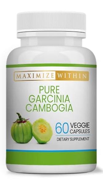 Maximum Slim 100% Pure Garcinia Cambogia Supplement - HCA Extract - Weight Support Formula for Men & Women - Non-GMO, Gluten Free - 60 Capsules