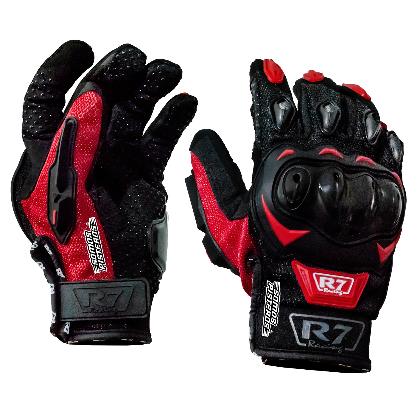 Guantes R7-1 TOUCH/LIMPIADOR MICA Rojo