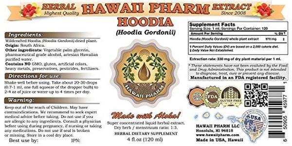 Hoodia Liquid Extract, Hoodia (Hoodia Gordonii) Tincture Supplement 4 oz