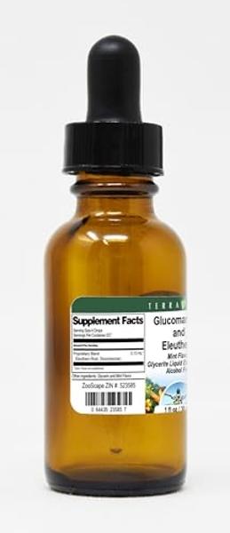 Terravita Glucomannan and Eleuthero Glycerite Liquid Extract (1:5) - Mint Flavored (1 oz, ZIN: 523585)