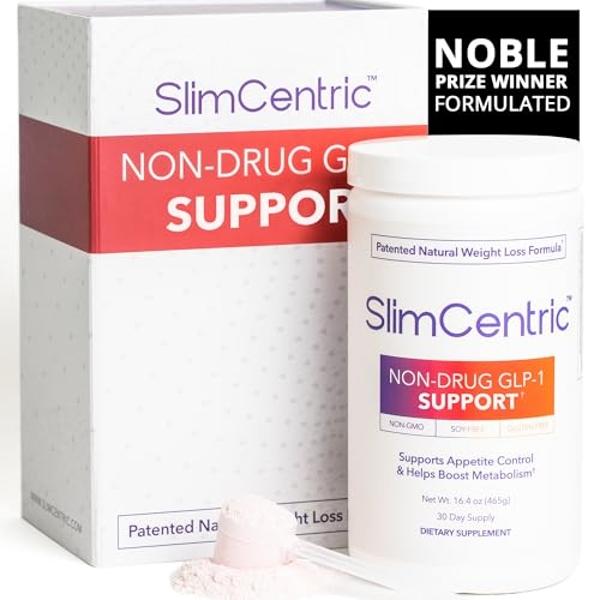 SlimCentric - Naturally Support GLP-1 Production - Safe, Effective Wellness Support - Supports a Healthy Metabolism & Lean Muscle Mass - Made in USA | Non-GMO, Cruelty-Free Formula