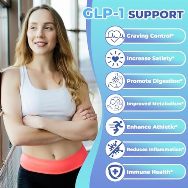 GLP-1 Supplement, GLP Activate Natural Formula, GLP 1 Support for Gut, Digestion, Energy, GLP-1 Levels & Overall Health - 4 Packs