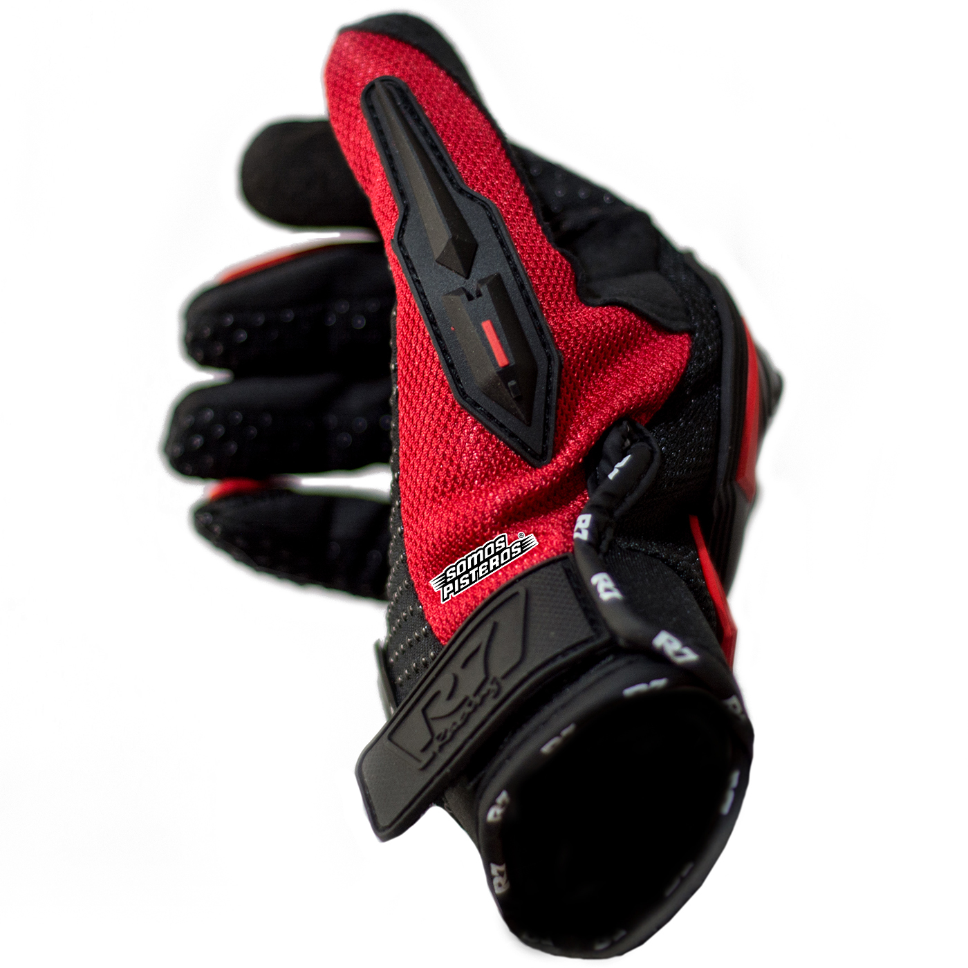 Guantes R7-1 TOUCH/LIMPIADOR MICA Rojo