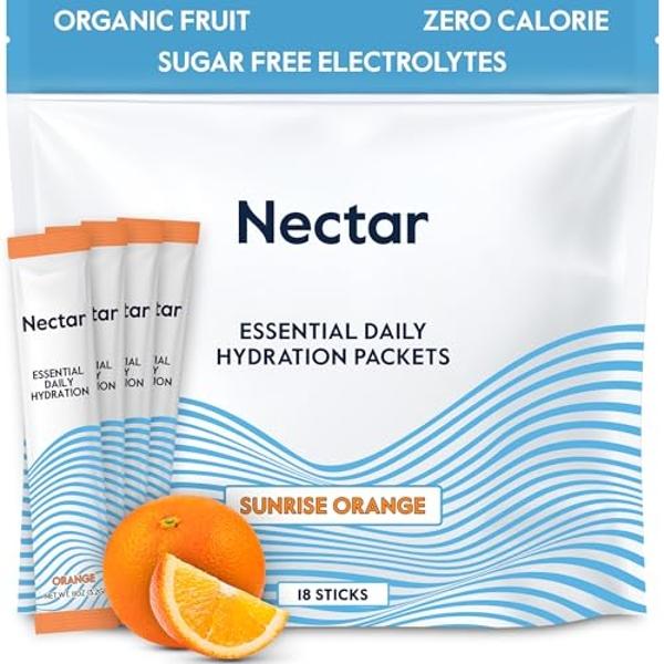 Nectar Hydration Packets - Electrolytes Powder Packets - No Sugar or ...