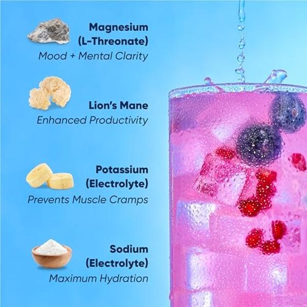 Ultima Replenisher Daily Electrolyte Powder Drink Mix – Raspberry, 30 Servings – Hydration Powder with 6 Key Electrolytes and Trace Minerals – Keto Friendly, Vegan, Non-GMO and Sug