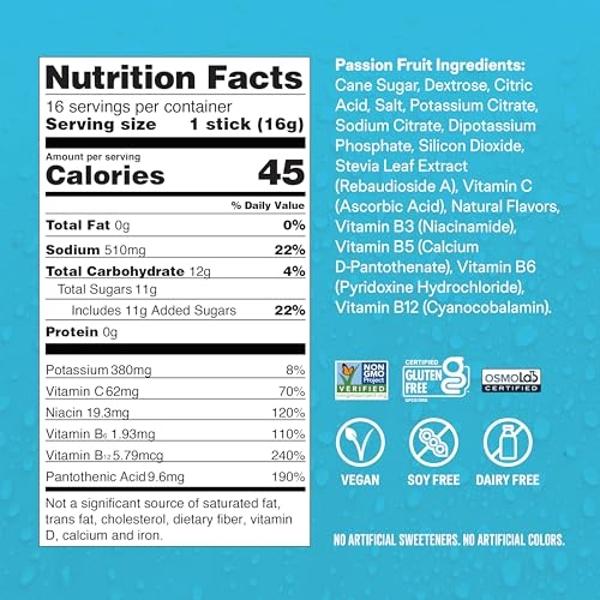 Santa Cruz Paleo Electrolyte Powder Lemon Lime with Himalayan & Sea Salt, Magnesium, Potassium, Sugar-Free, 30 Servings