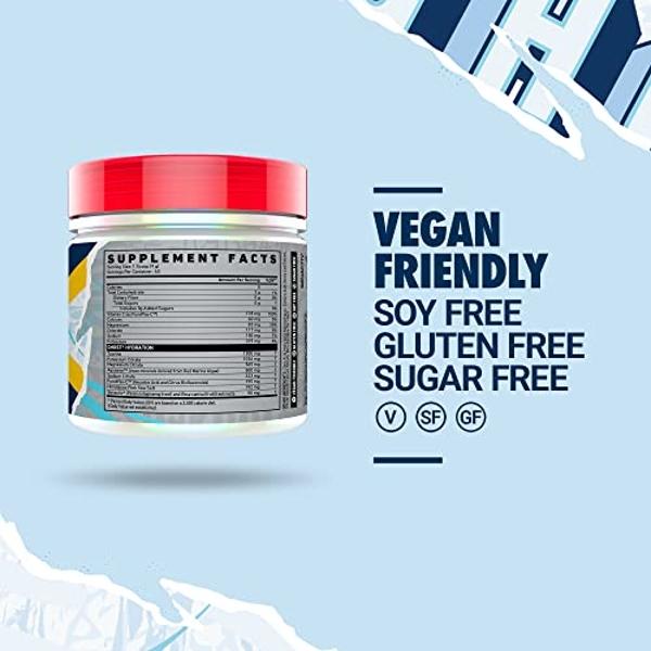 GHOST Hydration, Lemon Crush, 40 Serv, Electrolyte Powder - Drink Mix Supplement with Magnesium, Potassium, Calcium, Vitamin C & Taurine for Energy & Endurance - Vegan, Free of Soy