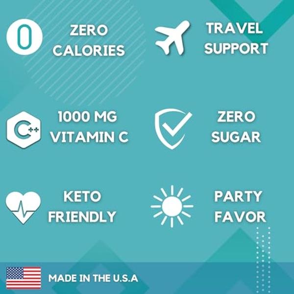 HydroMATE Electrolytes Powder No Sugar Black Cherry Sugar Free Hydration Packets Keto Party Favors Sticks with Vitamin C 16 Sticks