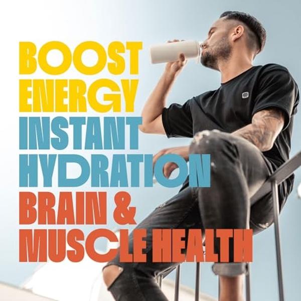 Keto Chow SALTT Electrolytes Powder Flavored Drink Mix - Lemon Lime Twist - 30 Hydration Packets - Magnesium, Potassium, Sodium, Trace Minerals - Zero Sugar & Gluten Free - Travel 