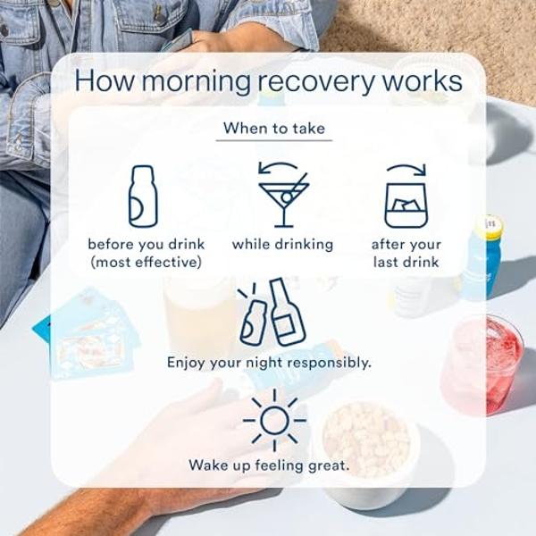 Morning Recovery Electrolyte, Milk Thistle Drink Proprietary Formulation to Hydrate While Drinking for Morning Recovery, Highly Soluble Liquid DHM, Original Lemon, Pack of 24